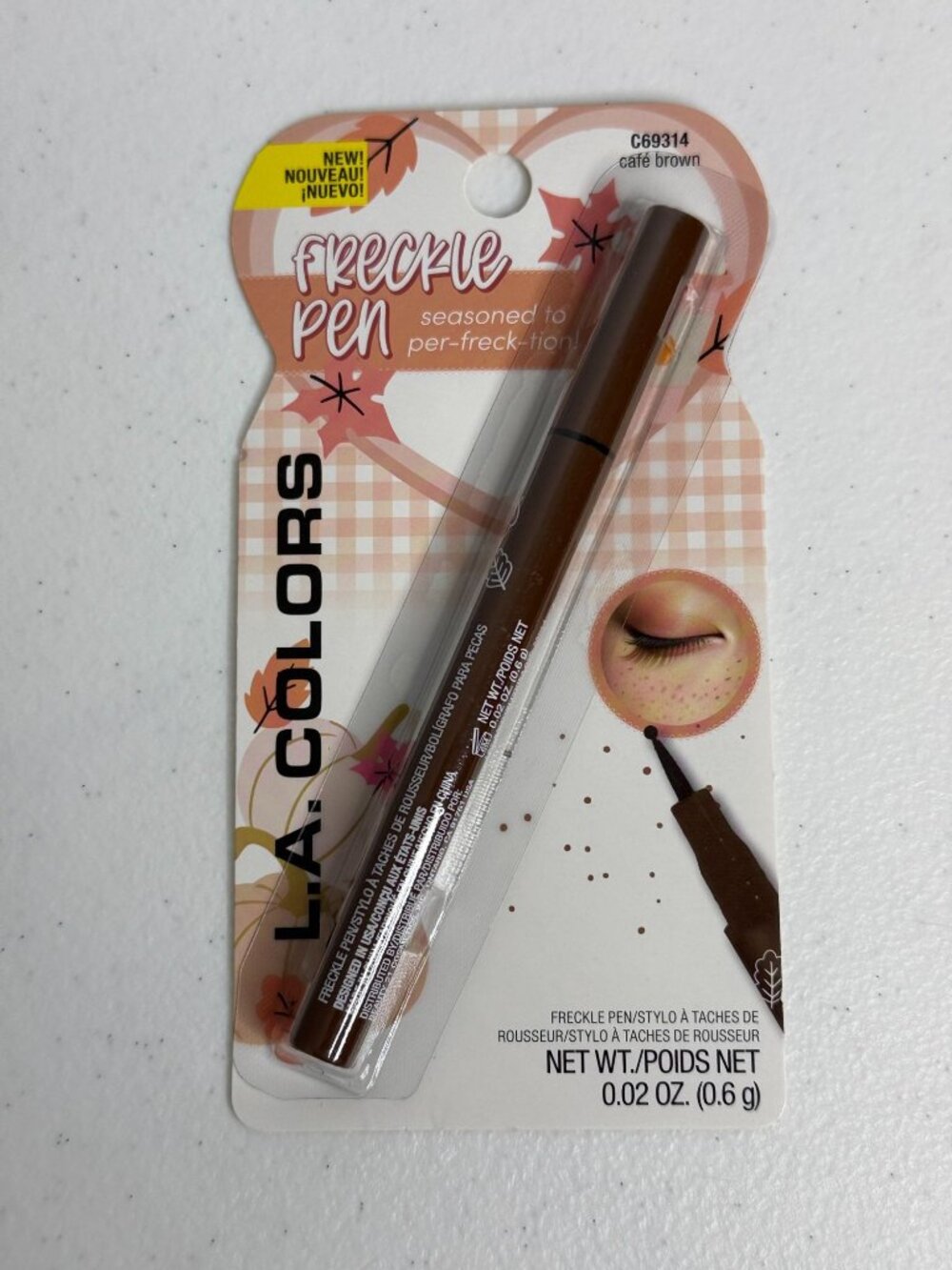 L.A. Colors Freckle Pen Cafe Brown Faux Freckles Cottagecore Makeup